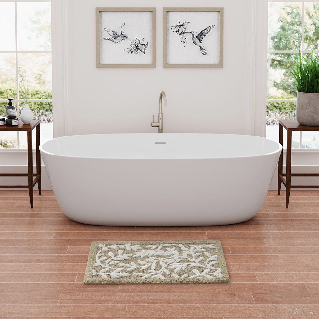 The appearance of Serene Cotton Tufted 34x21 Bath Rug In Taupe designed by Olliix in the traditional interior design. This taupe piece of furniture was selected by 1StopBedrooms from Serene Collection to add a touch of cosiness and style into your home. Sku: MP72-8341. Material: Cotton.