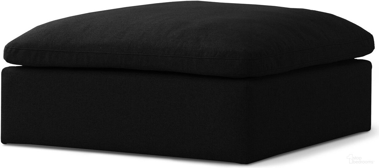 The appearance of Serene Linen Textured Fabric Deluxe Comfort Modular Ottoman In Black designed by Meridian in the modern / contemporary interior design. This black piece of furniture was selected by 1StopBedrooms from Serene Collection to add a touch of cosiness and style into your home. Sku: 601Black-Ott. Material: Wood.