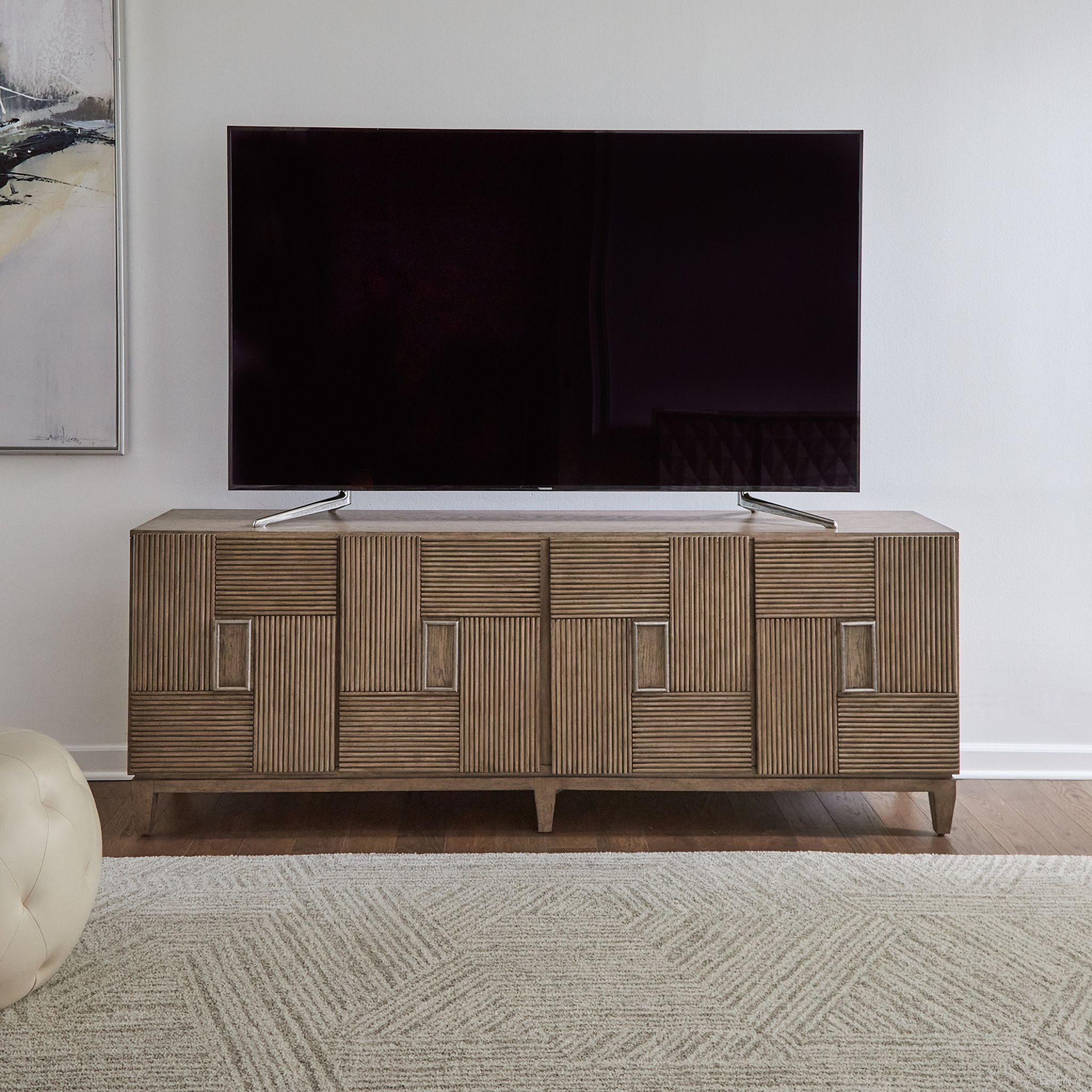 Serenity 82 Inch Accent TV Console In Brown