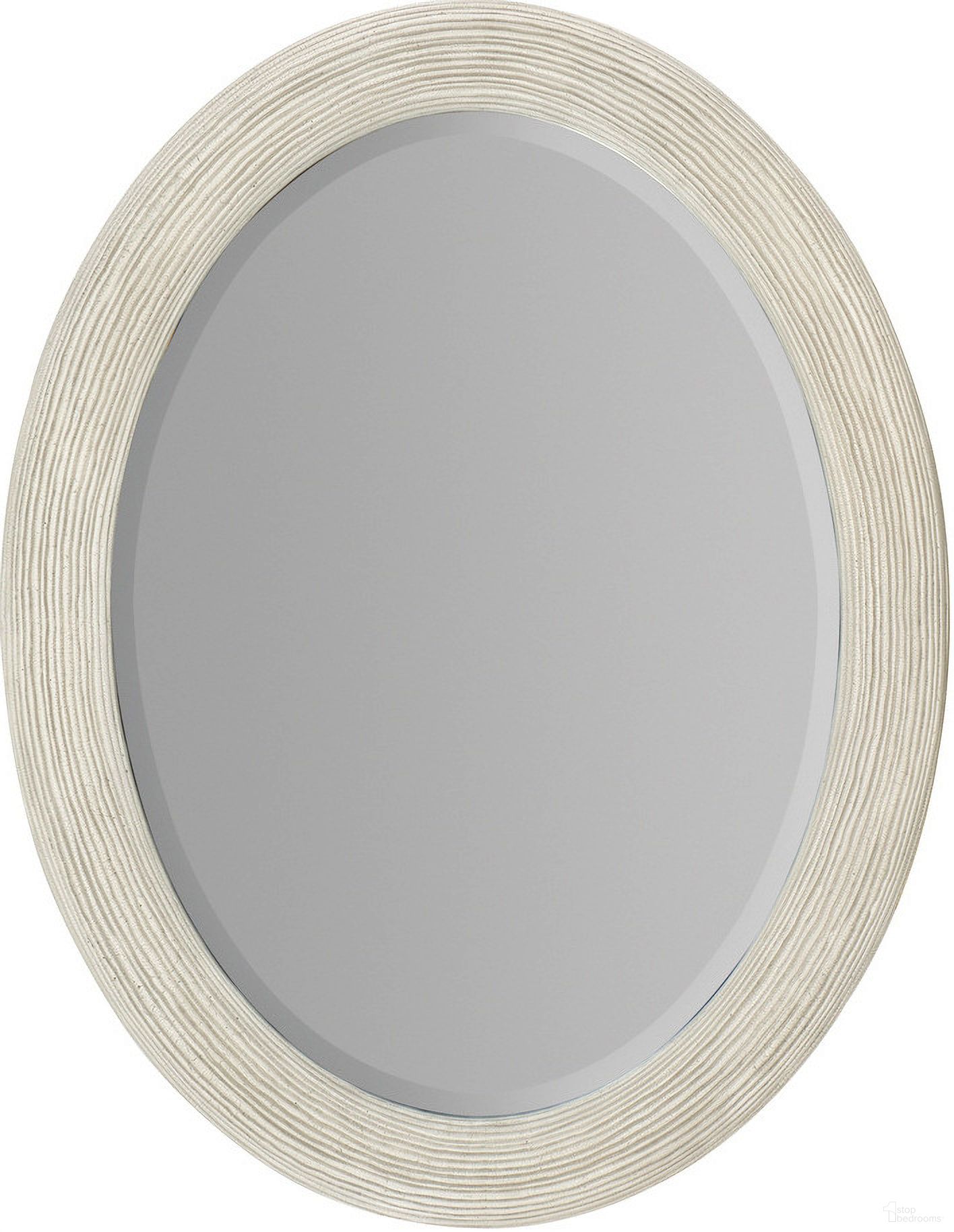 The appearance of Serenity Amelia Oval Mirror designed by Hooker in the transitional interior design. This gray piece of furniture  was selected by 1StopBedrooms from Serenity Collection to add a touch of cosiness and style into your home. Sku: 6350-90007-04. Material: Wood.