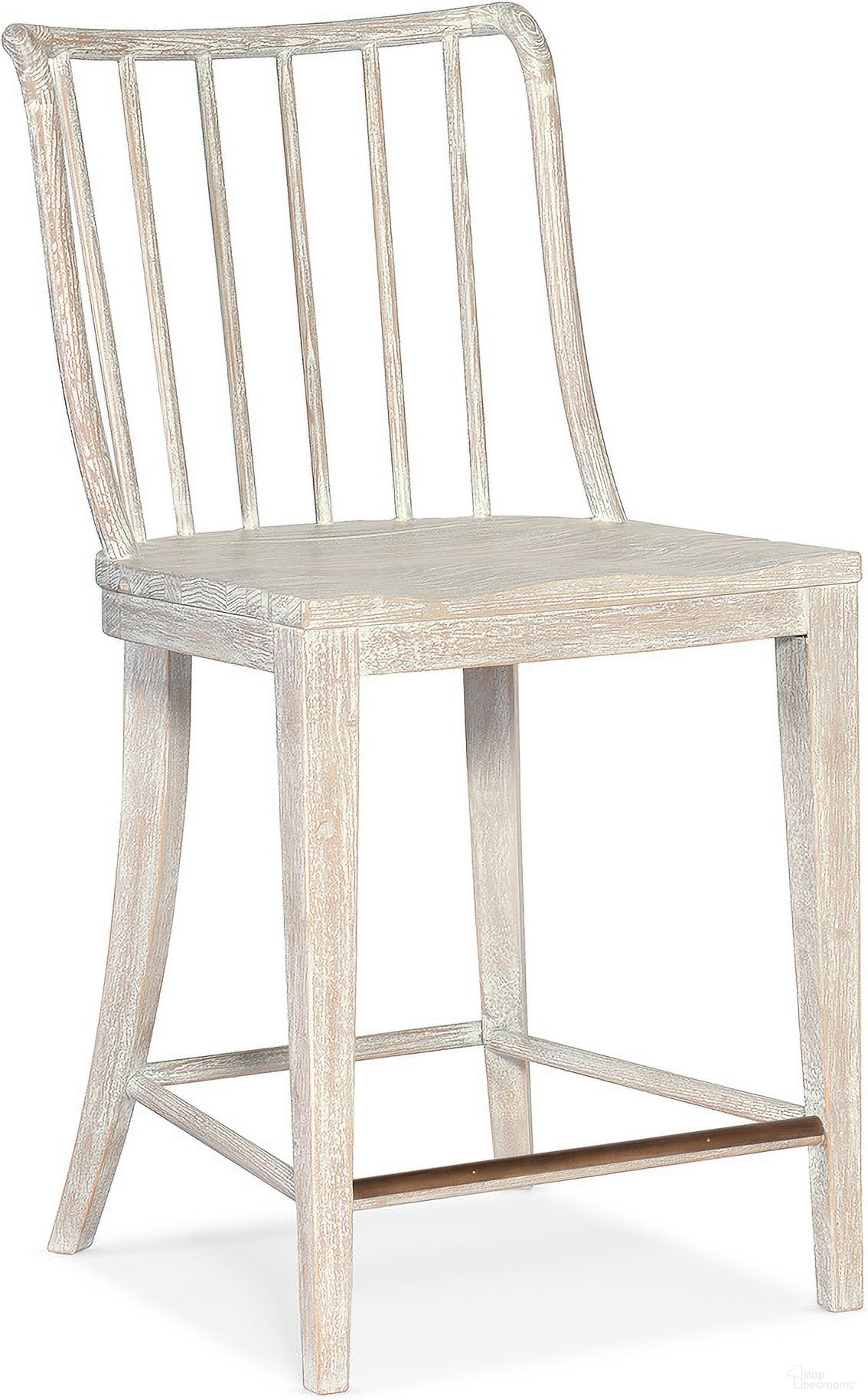 The appearance of Serenity Bermuda Counter Chair In Light Wood designed by Hooker in the transitional interior design. This light wood piece of furniture was selected by 1StopBedrooms from Serenity Collection to add a touch of cosiness and style into your home. Sku: 6350-75350-80. Material: Beech.