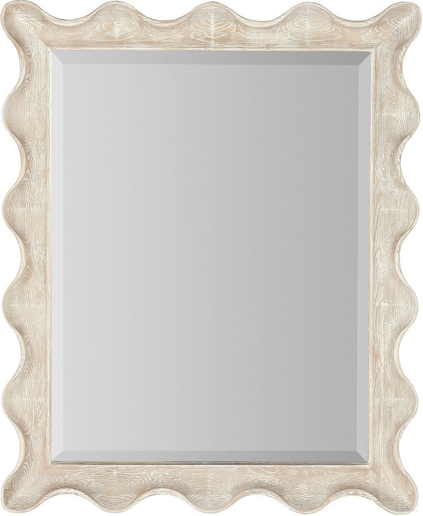 The appearance of Serenity Bora Landscape Mirror designed by Hooker in the transitional interior design. This light wood piece of furniture  was selected by 1StopBedrooms from Serenity Collection to add a touch of cosiness and style into your home. Sku: 6350-90008-80. Material: Resin.