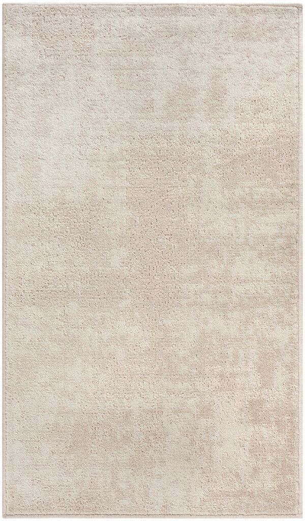 Serenity Home 2'2" x 3'9" Modern Indoor Rug In Ivory