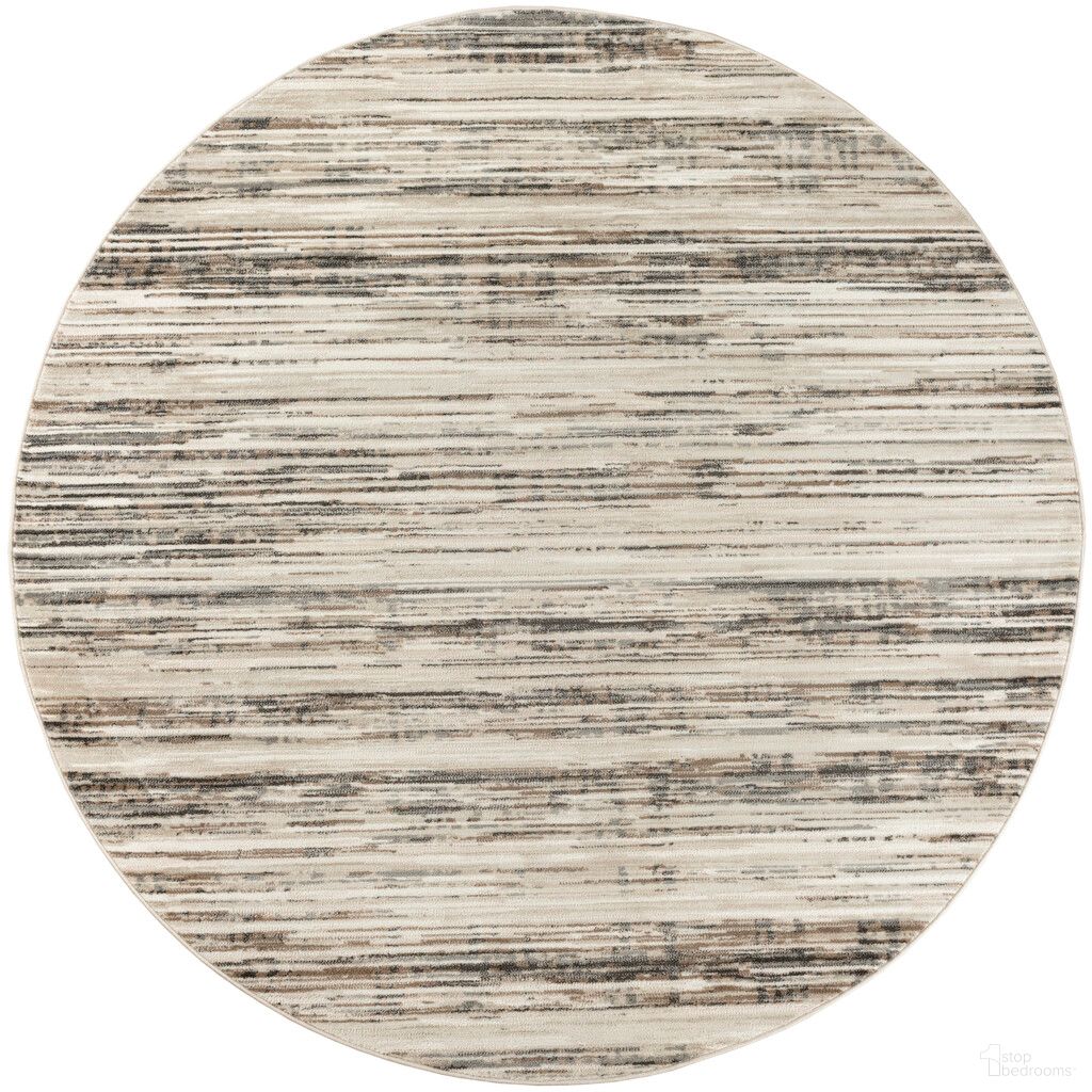Serenity Home 4' x 4' Round Indoor Rug In Ivory Beige