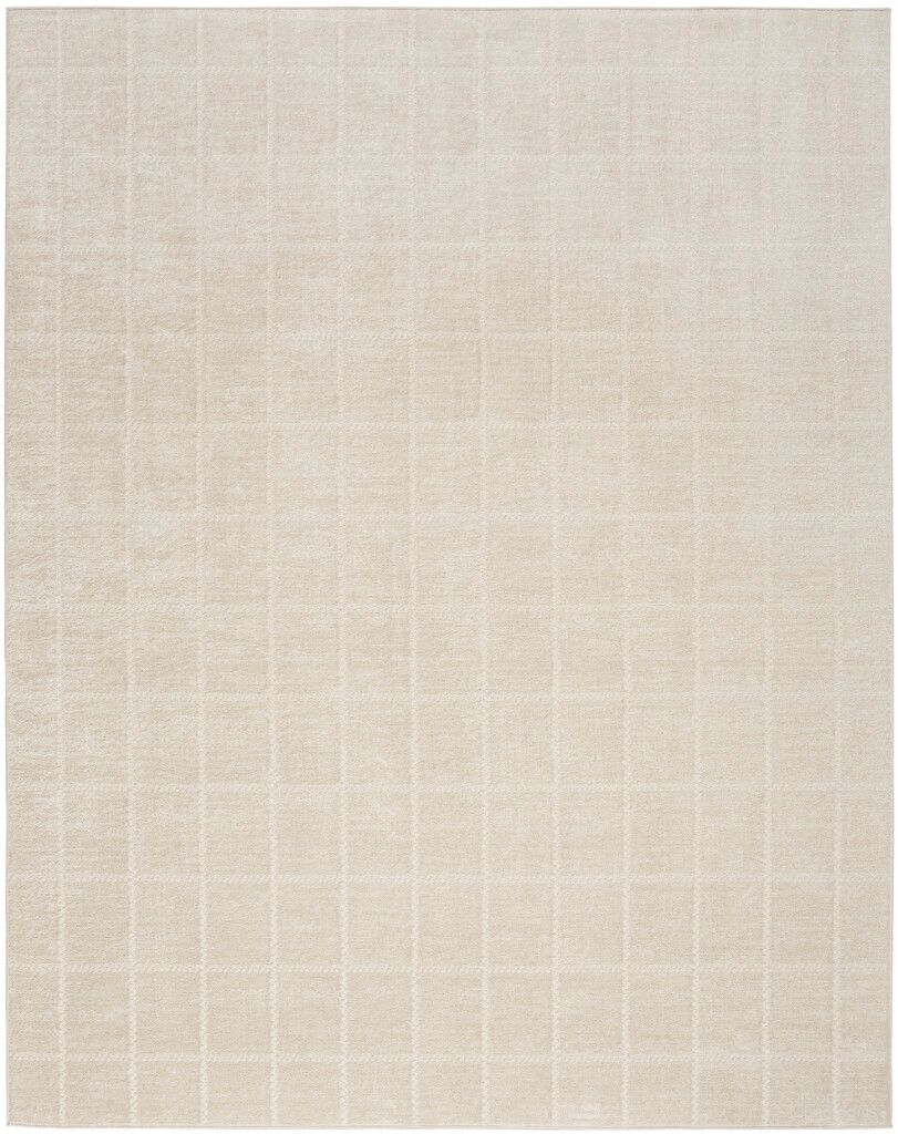Serenity Home 9' x 12' Indoor Rug In Ivory and Cream