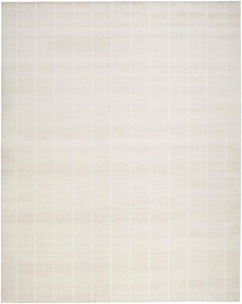 Serenity Home 9' x 12' Modern Indoor Rug In Ivory