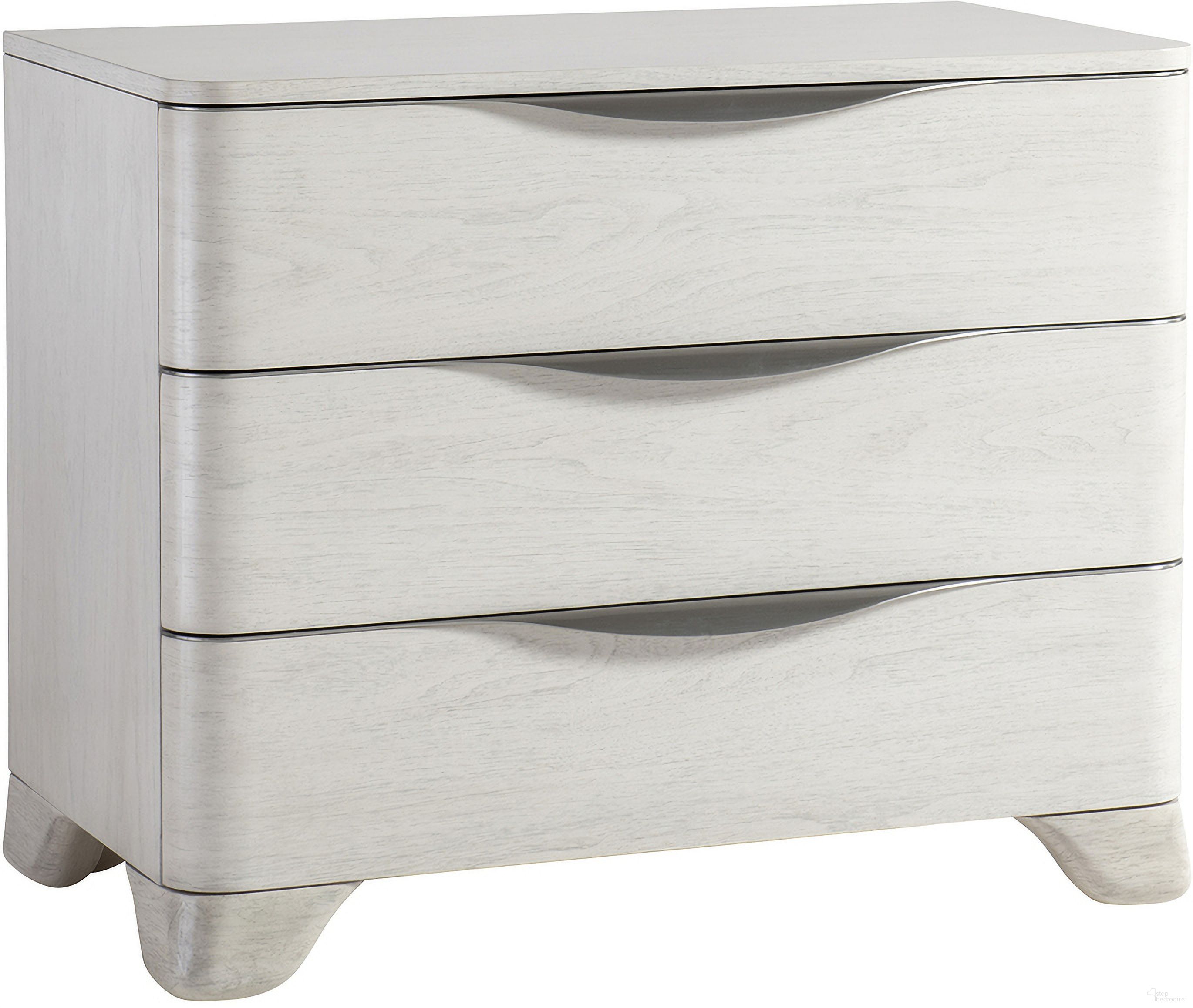The appearance of Sereno 3 Drawer Nightstand designed by Bernhardt in the modern / contemporary interior design. This lutra piece of furniture  was selected by 1StopBedrooms from Sereno Collection to add a touch of cosiness and style into your home. Sku: 329230. Material: Wood.