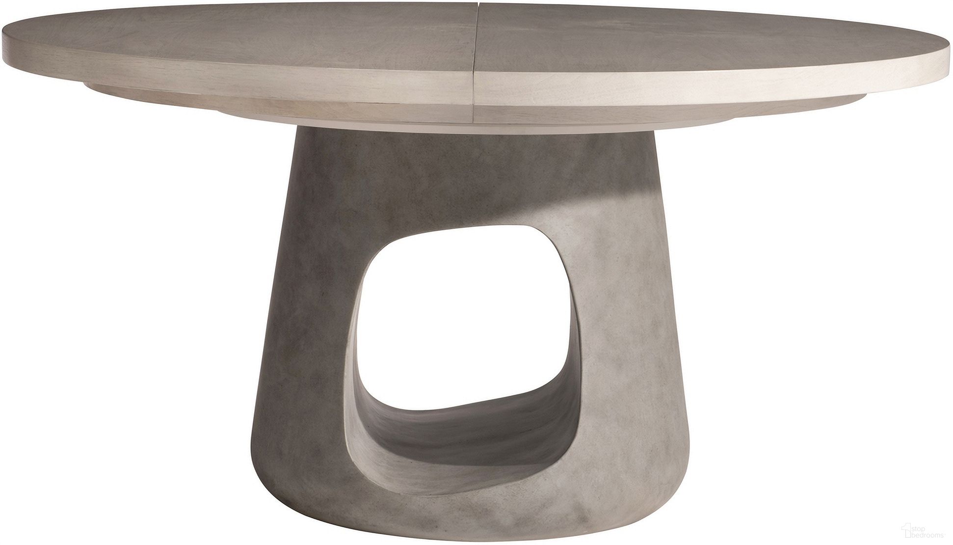The appearance of Sereno Dining Set In Lutra designed by Bernhardt in the modern / contemporary interior design. This lutra piece of furniture  was selected by 1StopBedrooms from Sereno Collection to add a touch of cosiness and style into your home. Sku: 329276;329277;329548;329548;329548;329548. Table Base Style: Pedestal. Table Top Shape: Round. Material: Wood. Size: 60".