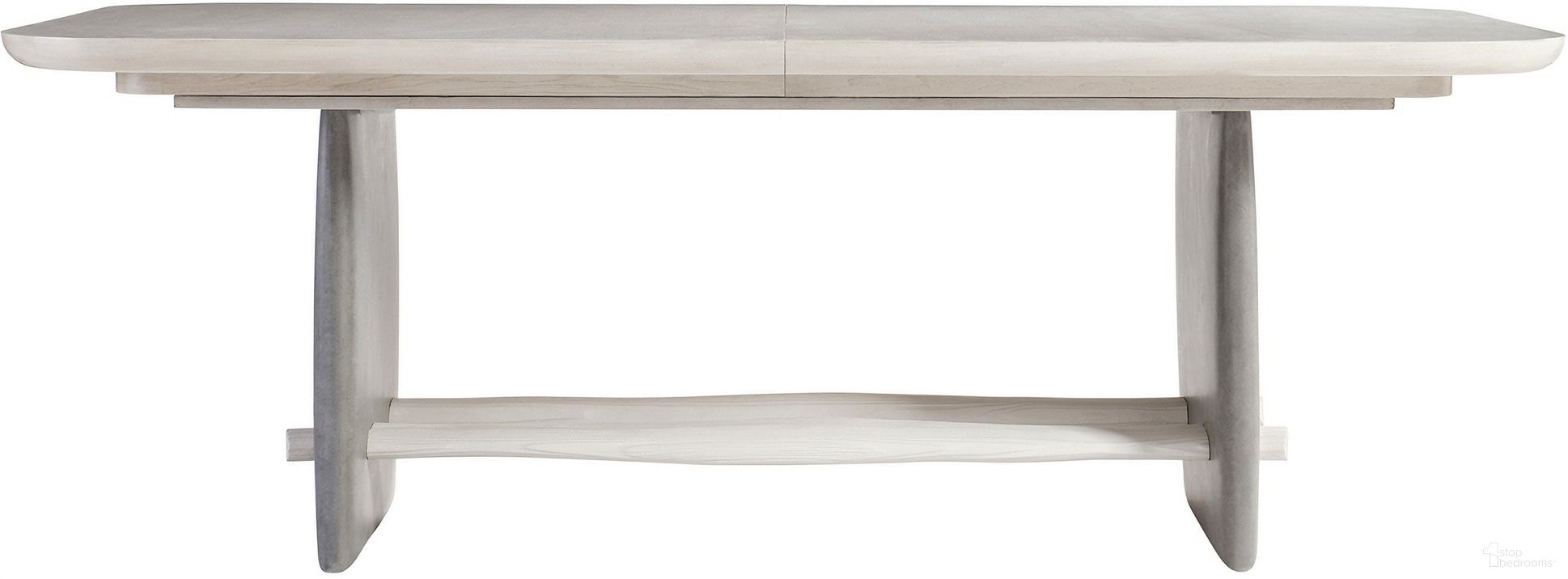 The appearance of Sereno Dining Table designed by Bernhardt in the modern / contemporary interior design. This sasso piece of furniture was selected by 1StopBedrooms from Sereno Collection to add a touch of cosiness and style into your home. Sku: 329242;329244. Table Base Style: Trestle. Material: Wood. Table Top Shape: Rectangular. Size: 46" x 84".