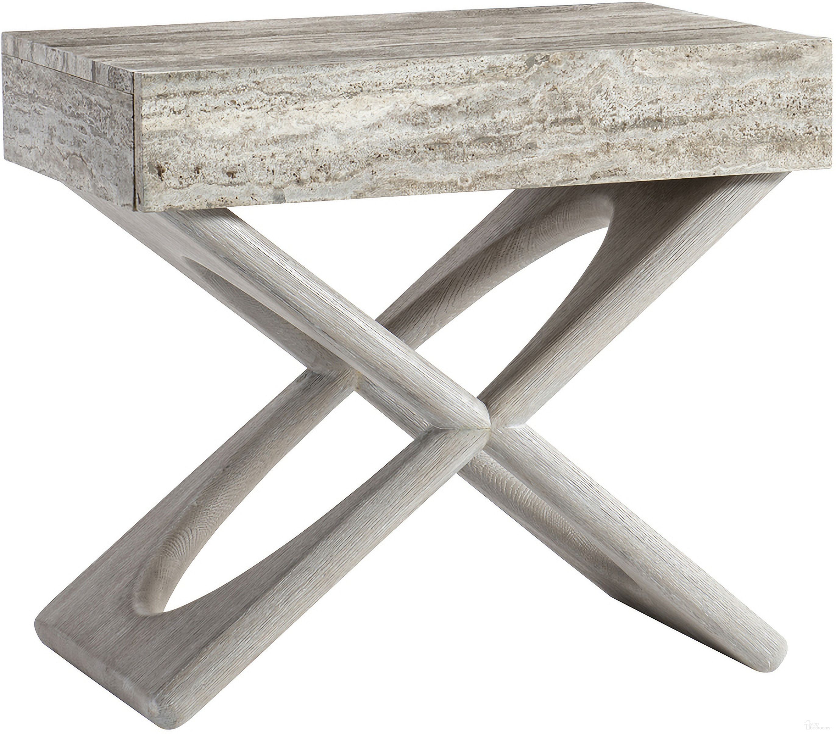 The appearance of Sereno Nightstand designed by Bernhardt in the modern / contemporary interior design. This grigio piece of furniture  was selected by 1StopBedrooms from Sereno Collection to add a touch of cosiness and style into your home. Sku: 329216. Material: Stone.