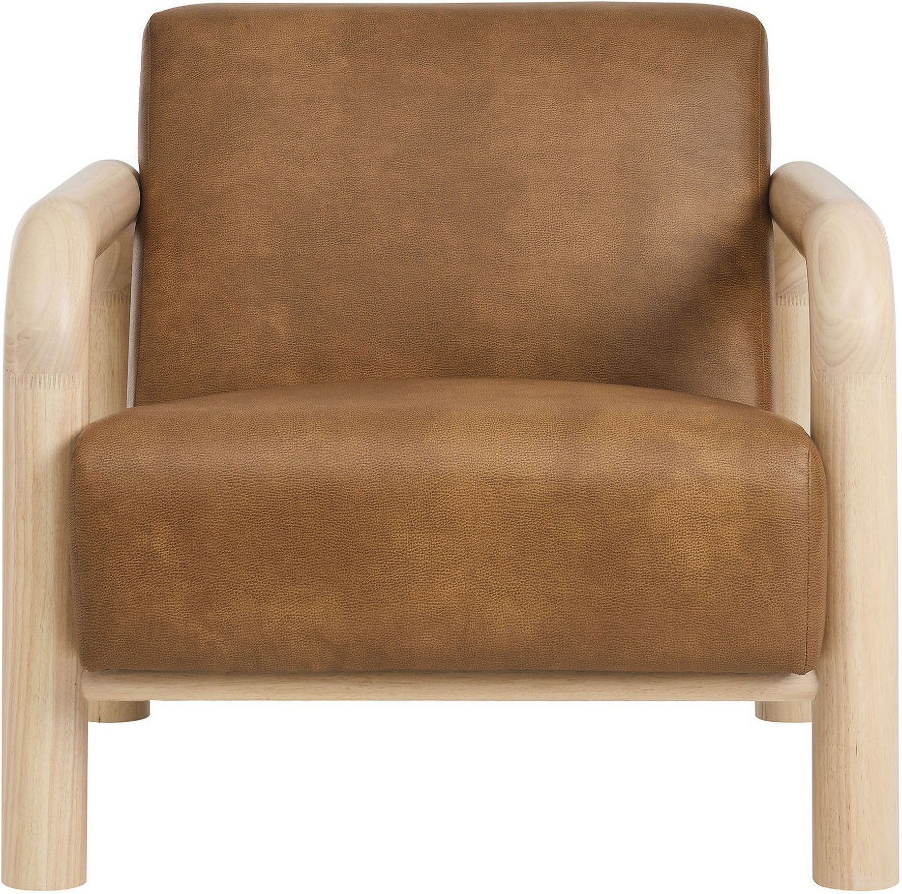 The appearance of Sereno Vegan Leather Accent Chair In Canyon Oak designed by Modway in the modern / contemporary interior design. This canyon oak piece of furniture was selected by 1StopBedrooms from Sereno Collection to add a touch of cosiness and style into your home. Sku: EEI-7392-CYN-OAK. Material: Vegan Leather.