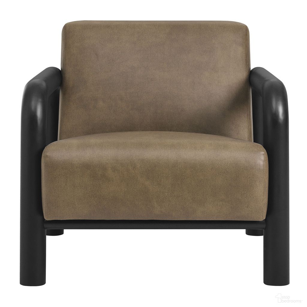 The appearance of Sereno Vegan Leather Accent Chair In Mushroom Black designed by Modway in the modern / contemporary interior design. This mushroom black piece of furniture was selected by 1StopBedrooms from Sereno Collection to add a touch of cosiness and style into your home. Sku: EEI-7392-MUS-BLK. Material: Vegan Leather.