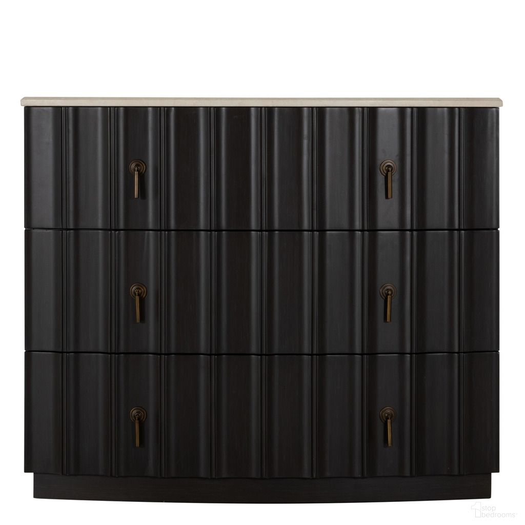 The appearance of Sergio Chest In Marble and Sesame Black designed by Gabby in the transitional interior design. This marble/sesame black piece of furniture  was selected by 1StopBedrooms from Sergio Collection to add a touch of cosiness and style into your home. Sku: SCH-175505. Material: Wood.