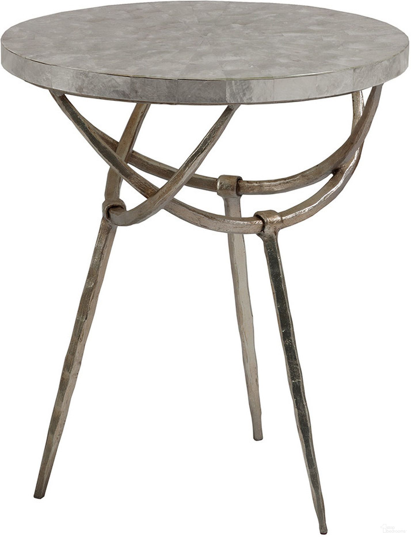The appearance of Signature Designs Sergio Round Spot Table In Champagne designed by Artistica Home in the industrial interior design. This champagne piece of furniture was selected by 1StopBedrooms from Signature Designs Collection to add a touch of cosiness and style into your home. Sku: 2053-950. Material: Metal.