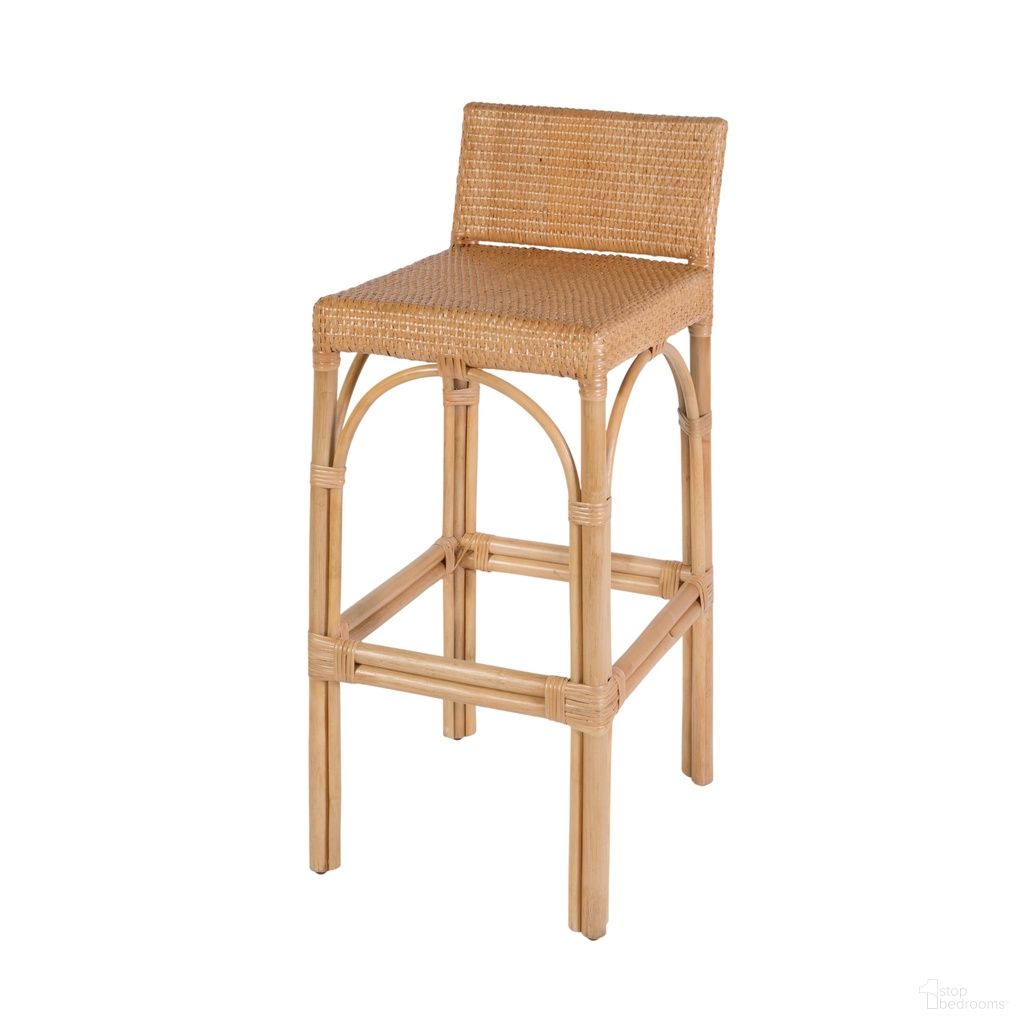 The appearance of Serienna 30" Rectangular Rattan Low Back Bar Stool In Natural designed by Butler Specialty Company in the coastal interior design. This natural piece of furniture was selected by 1StopBedrooms from Serienna Collection to add a touch of cosiness and style into your home. Sku: 6282404. Material: Rattan.