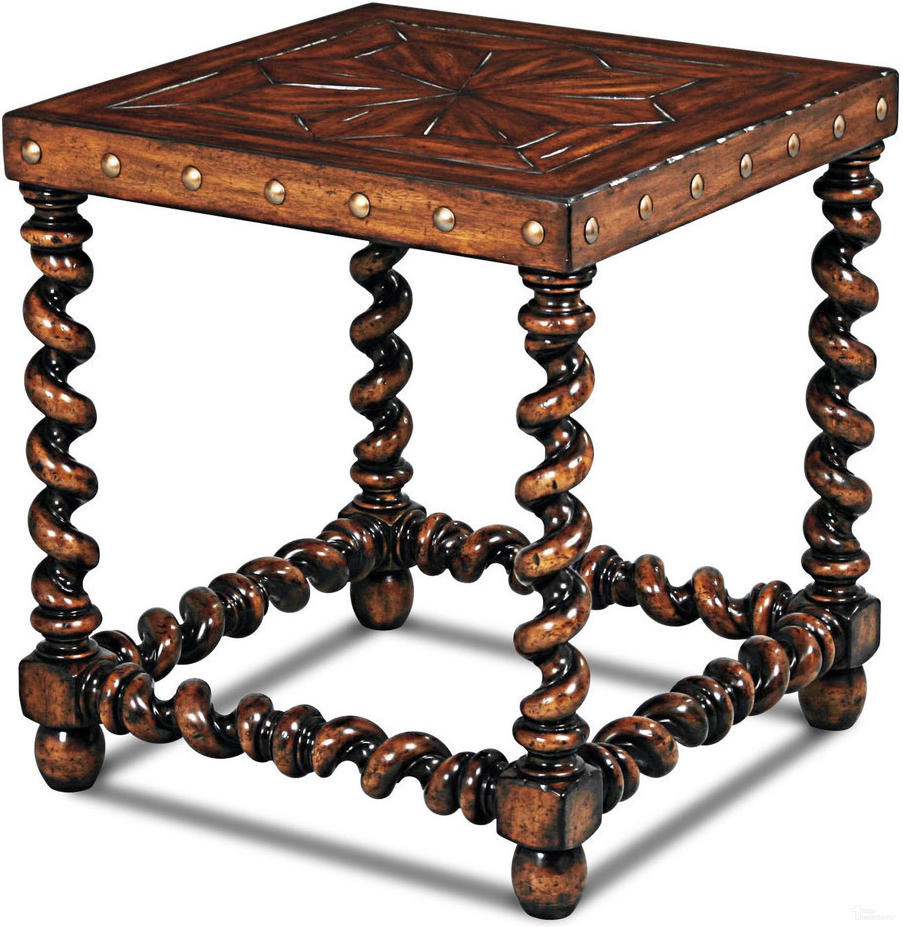 The appearance of Serpentine Side Table In Brown designed by Maitland-Smith in the rustic / southwestern interior design. This brown piece of furniture  was selected by 1StopBedrooms from Maitland Smith Collection to add a touch of cosiness and style into your home. Sku: 89-1012. Material: Wood.