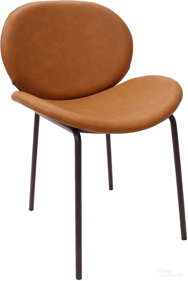 The appearance of Servos Dining Side Chair with Upholstered Faux Leather Seat and Iron Frame In Dark Brown designed by LeisureMod in the modern / contemporary interior design. This dark brown piece of furniture was selected by 1StopBedrooms from Servos Collection to add a touch of cosiness and style into your home. Sku: SCBL-22DBR. Material: Iron. Chair Type: Side Chair.