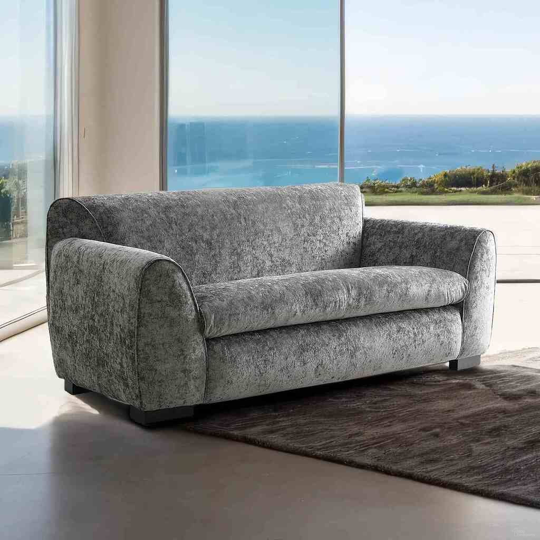 The appearance of Severo Chenille Loveseat In Light Gray designed by Furniture of America in the modern / contemporary interior design. This light gray piece of furniture was selected by 1StopBedrooms from Severo Collection to add a touch of cosiness and style into your home. Sku: FM61005GY-LV. Material: Chenille.