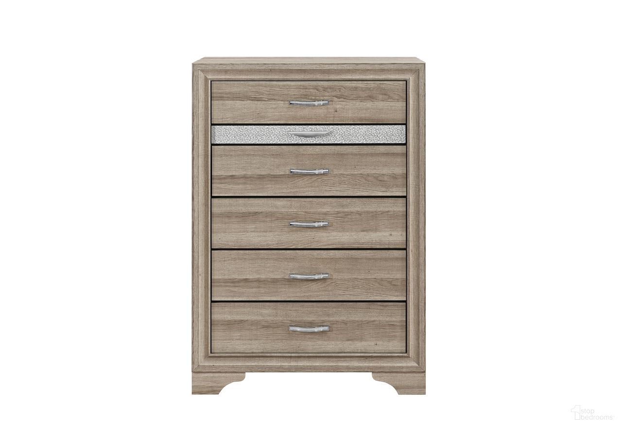 The appearance of Seville Chest In Natural designed by Global Furniture USA in the modern / contemporary interior design. This natural piece of furniture was selected by 1StopBedrooms from Seville Collection to add a touch of cosiness and style into your home. Sku: SEVILLE-NAT-CH. Material: Chip Board.