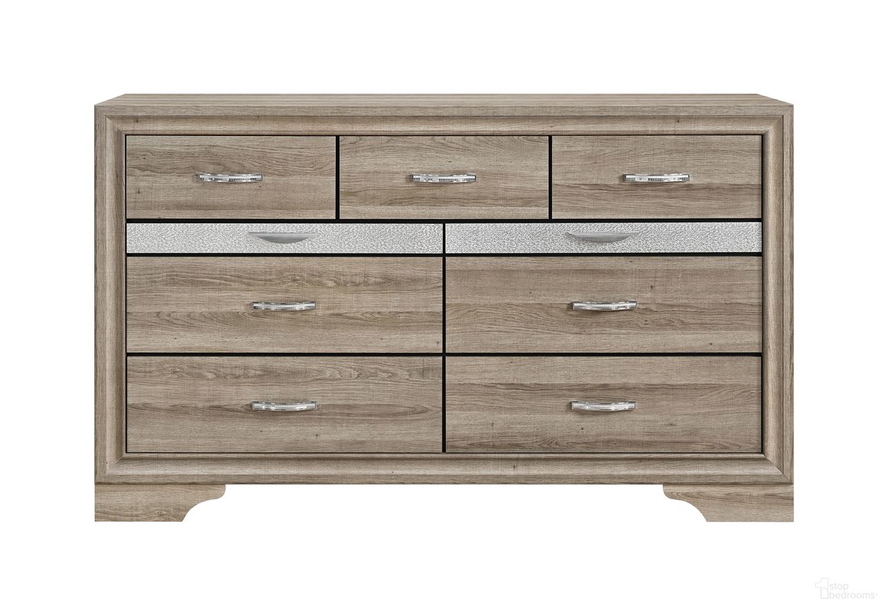 The appearance of Seville Dresser In Natural designed by Global Furniture USA in the modern / contemporary interior design. This natural piece of furniture was selected by 1StopBedrooms from Seville Collection to add a touch of cosiness and style into your home. Sku: SEVILLE-NAT-DR. Material: Chip Board.