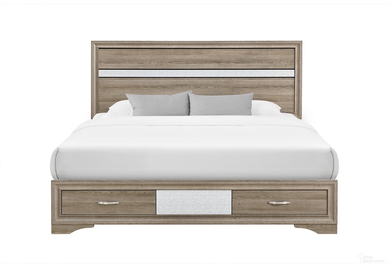 Seville Full Bed In Brown and Natural