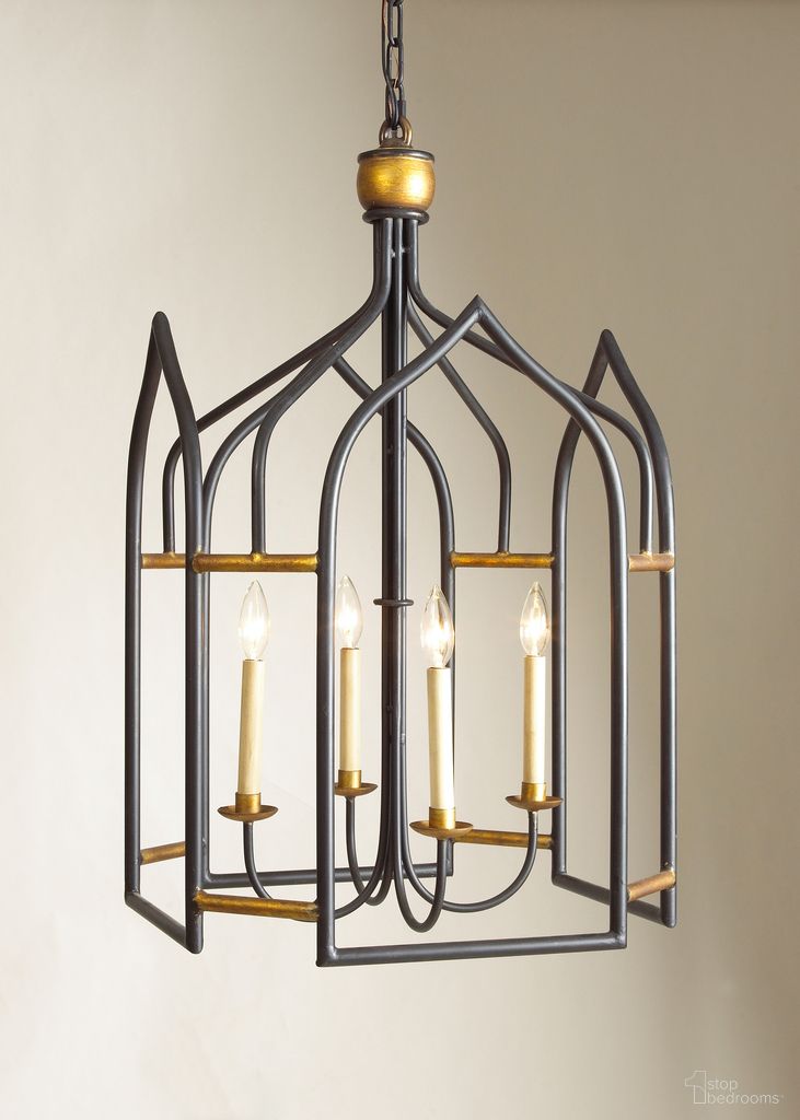 The appearance of Seville Lantern In Black and Gold designed by Chelsea House in the modern / contemporary interior design. This black/gold piece of furniture  was selected by 1StopBedrooms from Bill Cain Collection to add a touch of cosiness and style into your home. Sku: 68003. Material: Metal.