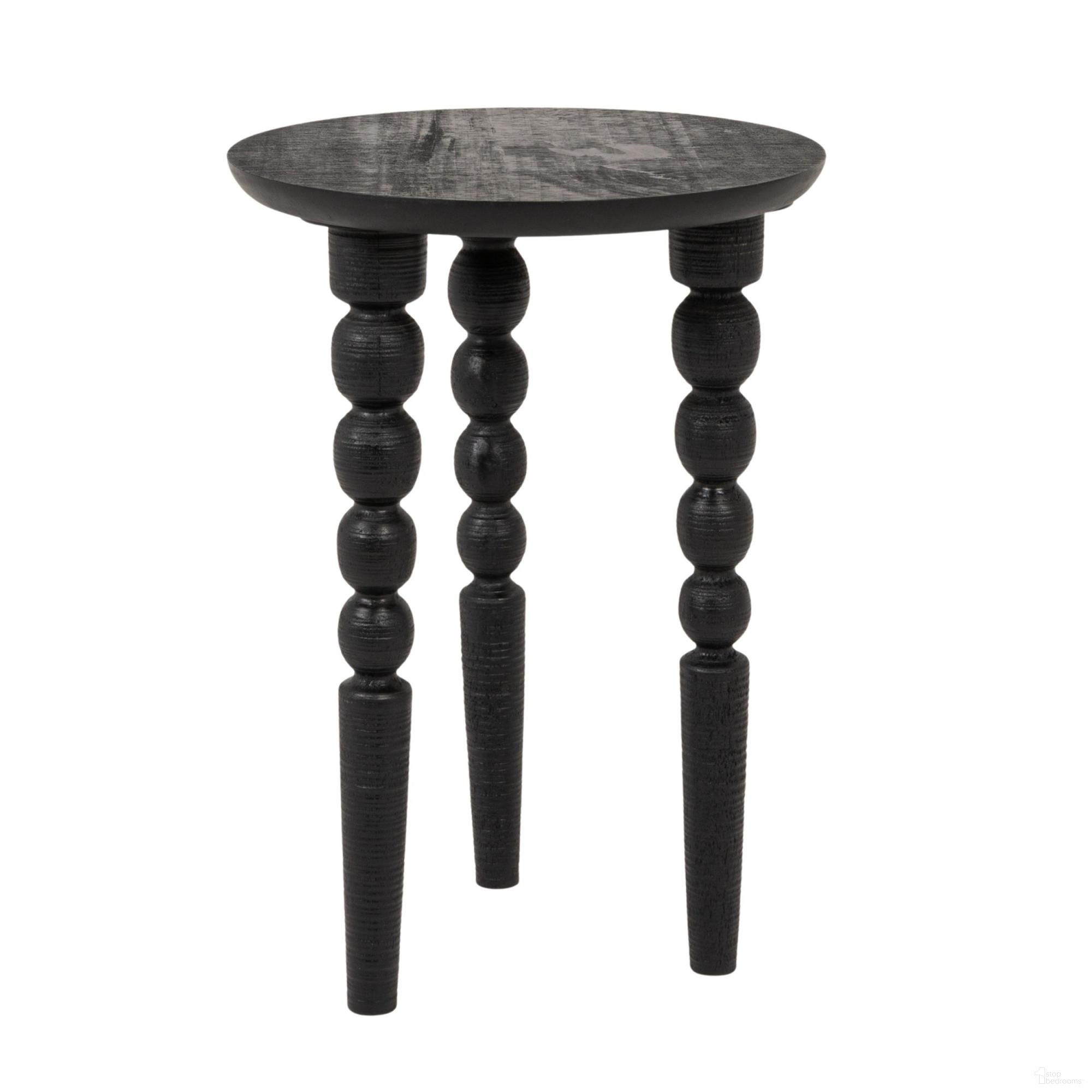 The appearance of Seville Mango Wood Spindle Side Table In Black designed by Rowena Interiors in the traditional interior design. This black piece of furniture  was selected by 1StopBedrooms from Seville Collection to add a touch of cosiness and style into your home. Sku: EC2257. Material: Mango Wood.
