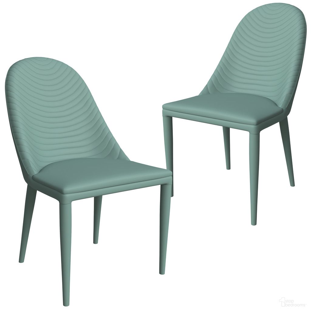 The appearance of Seville Modern Dining Chair Set of 2 In Green designed by LeisureMod in the modern / contemporary interior design. This green piece of furniture was selected by 1StopBedrooms from Seville Collection to add a touch of cosiness and style into your home. Sku: SC48G2. Material: Leather. Chair Type: Side Chair.