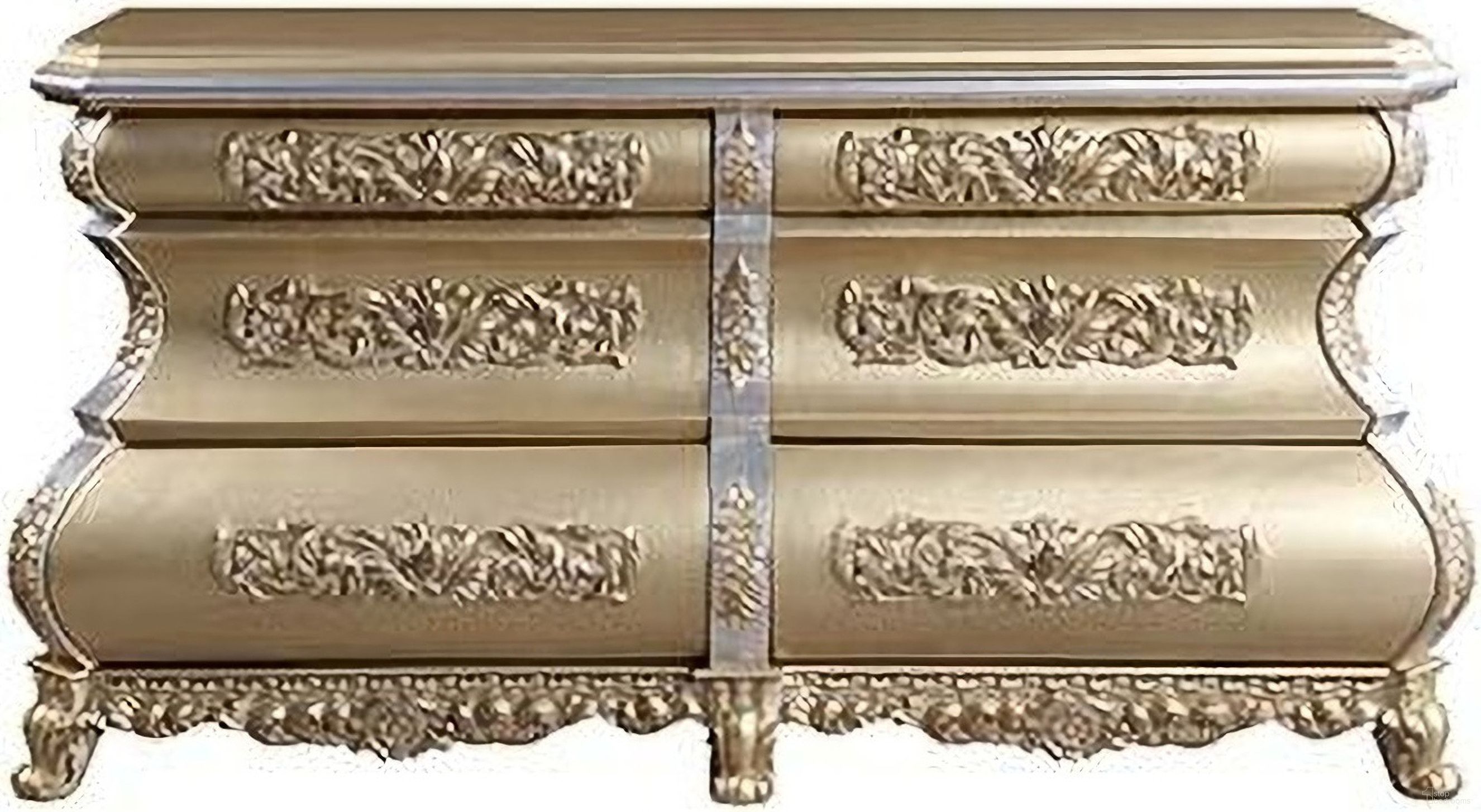 Seville Server In Gold Finish