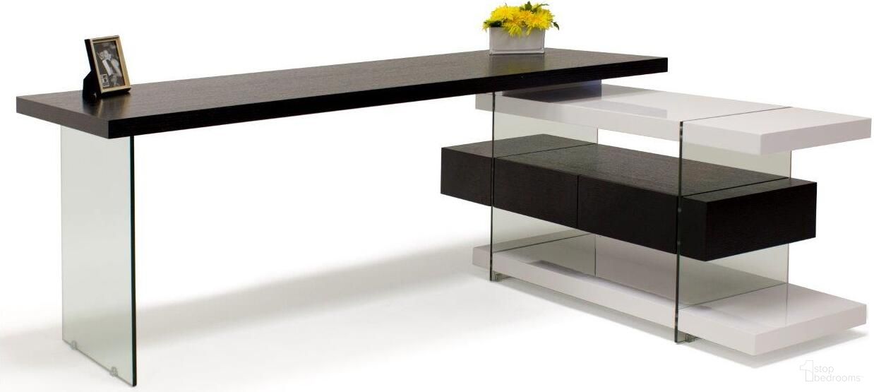 The appearance of Seville Wenge And White Lacquer L-Shape Desk designed by Sharelle Furnishings in the interior design. This wenge piece of furniture was selected by 1StopBedrooms from Seville Collection to add a touch of cosiness and style into your home. Sku: SEVILLE-W-DESK.