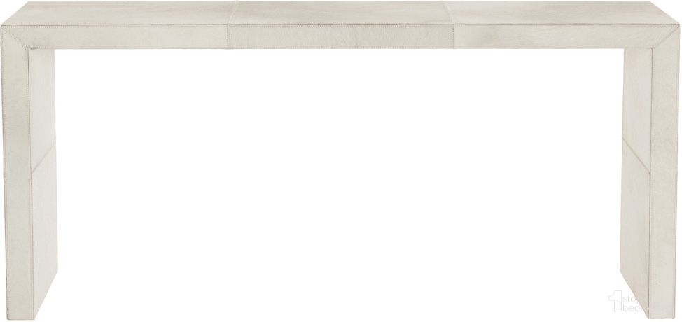 The appearance of Seward Console Table designed by Bernhardt in the transitional interior design. This white hair-on-hide piece of furniture was selected by 1StopBedrooms from Seward Collection to add a touch of cosiness and style into your home. Sku: 379906. Material: Wood.