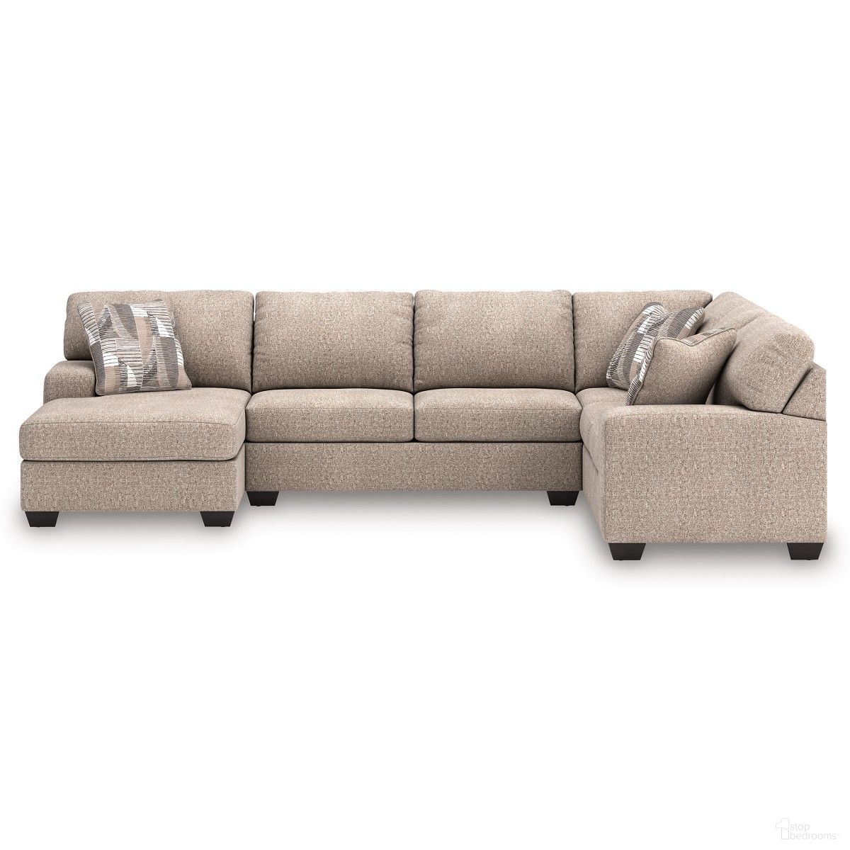The appearance of Newellen 3-Piece LAF Sleeper Sectional With Chaise In Hemp designed by Signature Design by Ashley in the modern / contemporary interior design. This hemp piece of furniture  was selected by 1StopBedrooms from Newellen Collection to add a touch of cosiness and style into your home. Sku: 4840416;4840471;4840449. Material: Polyester. Orientation: LAF.