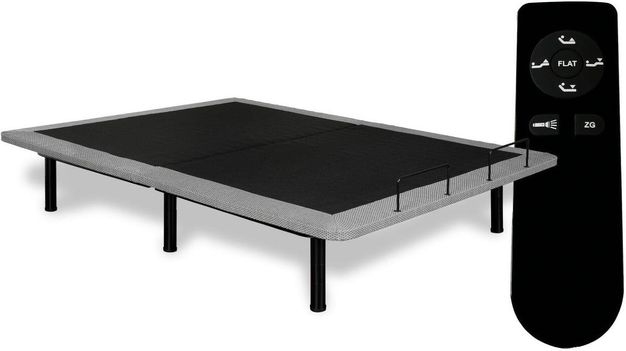 Coaster Negan Queen Adjustable Bed Base Grey and Black