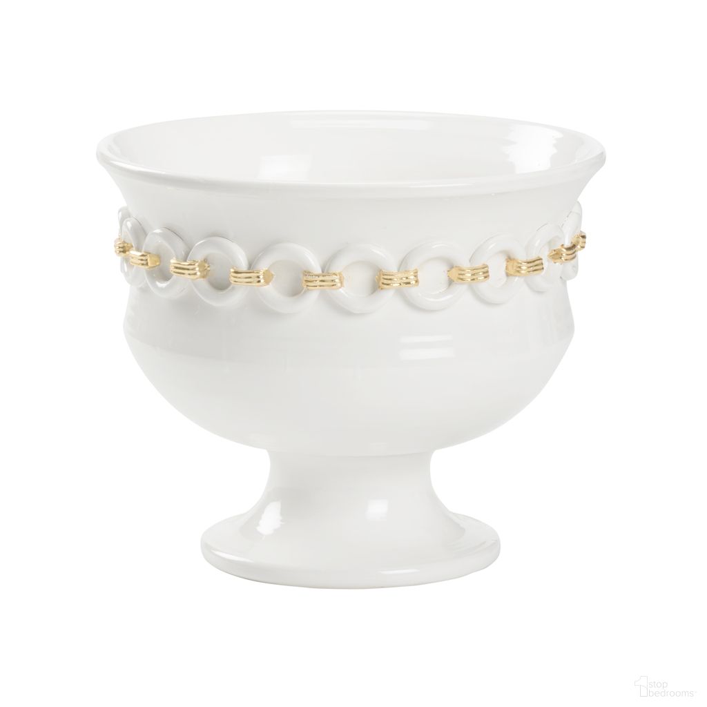 The appearance of Shackleford Planter In White and Cream designed by Wildwood in the modern / contemporary interior design. This white/cream piece of furniture  was selected by 1StopBedrooms from Wildwood Collection to add a touch of cosiness and style into your home. Sku: 302496. Material: Ceramic.