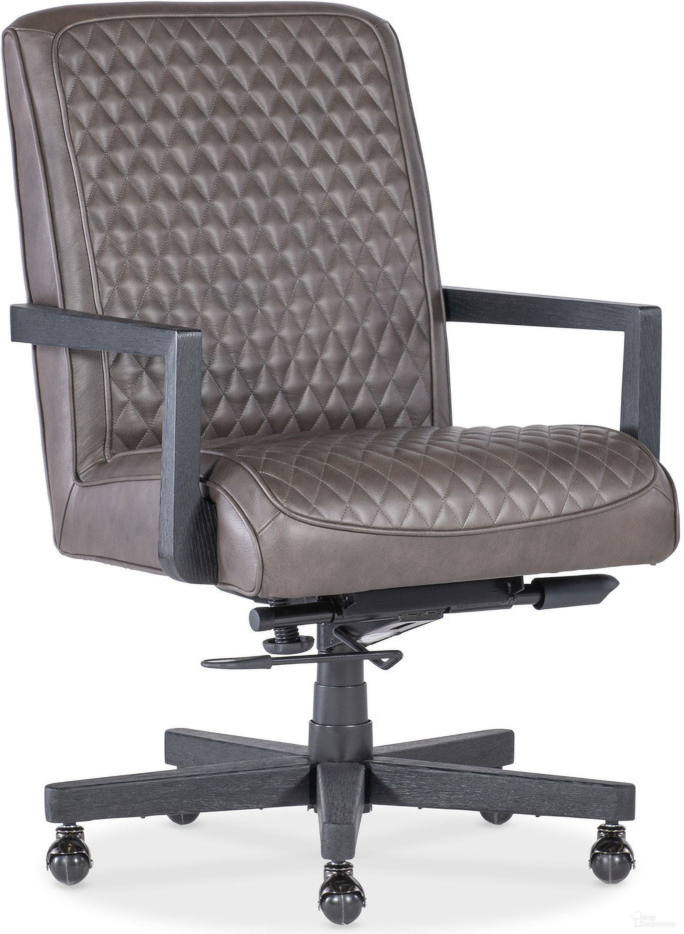 The appearance of Shadow Executive Swivel Tilt Chair In Brown designed by Hooker in the transitional interior design. This brown piece of furniture was selected by 1StopBedrooms from EC Collection to add a touch of cosiness and style into your home. Sku: EC222-089. Material: Leather.