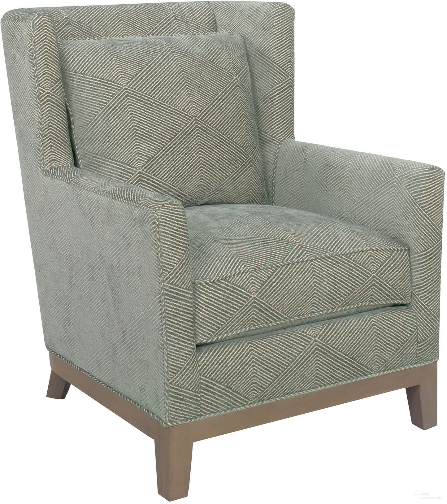 The appearance of Shadow Play Atlas Chair designed by Lexington in the modern / contemporary interior design. This gray piece of furniture was selected by 1StopBedrooms from Shadow Play Collection to add a touch of cosiness and style into your home. Sku: 7861-11-40. Material: Fabric.
