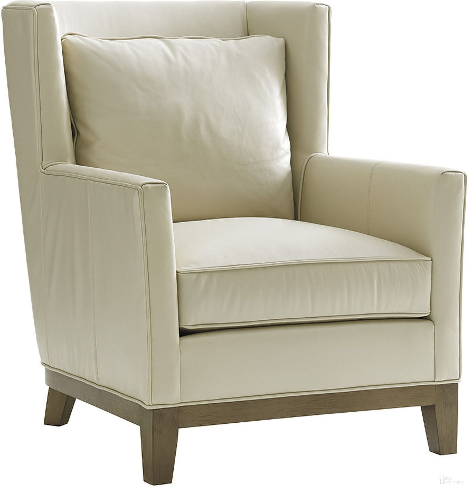 The appearance of Shadow Play Atlas Leather Chair designed by Lexington in the modern / contemporary interior design. This piece of furniture was selected by 1StopBedrooms from Shadow Play Collection to add a touch of cosiness and style into your home. Sku: LL7861-11-40. Material: Leather.