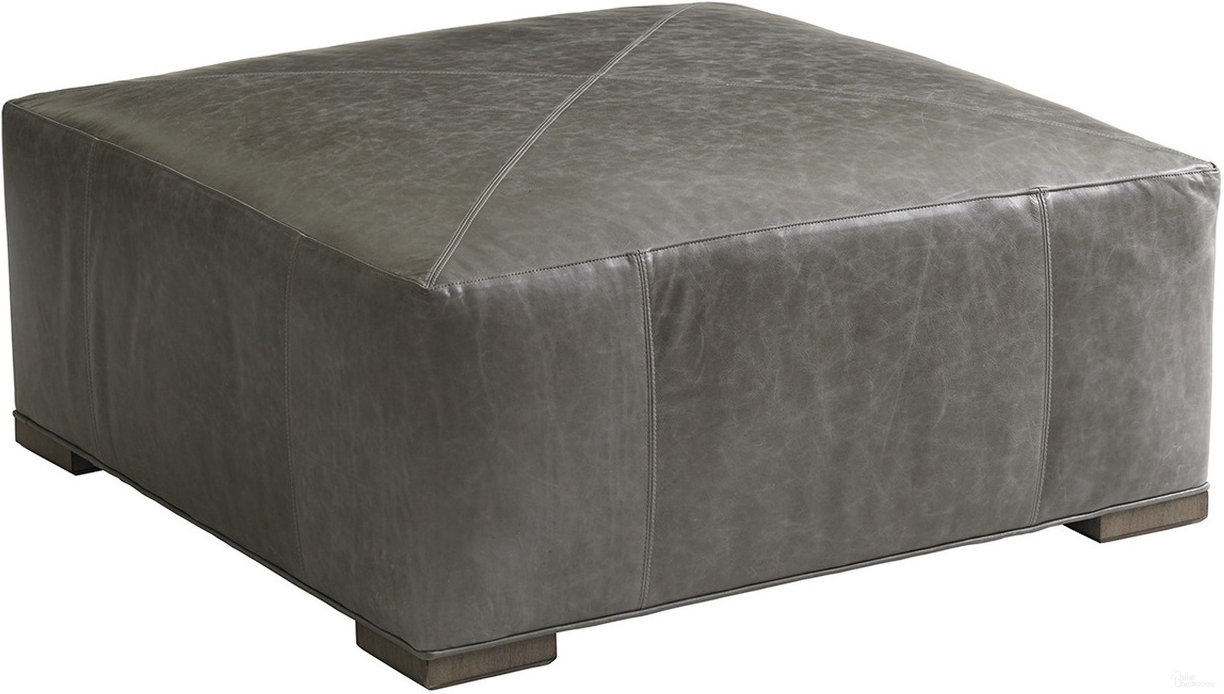 The appearance of Shadow Play Melina Leather Cocktail Ottoman designed by Lexington in the modern / contemporary interior design. This gray piece of furniture was selected by 1StopBedrooms from Shadow Play Collection to add a touch of cosiness and style into your home. Sku: LL7925-44-40. Material: Leather.