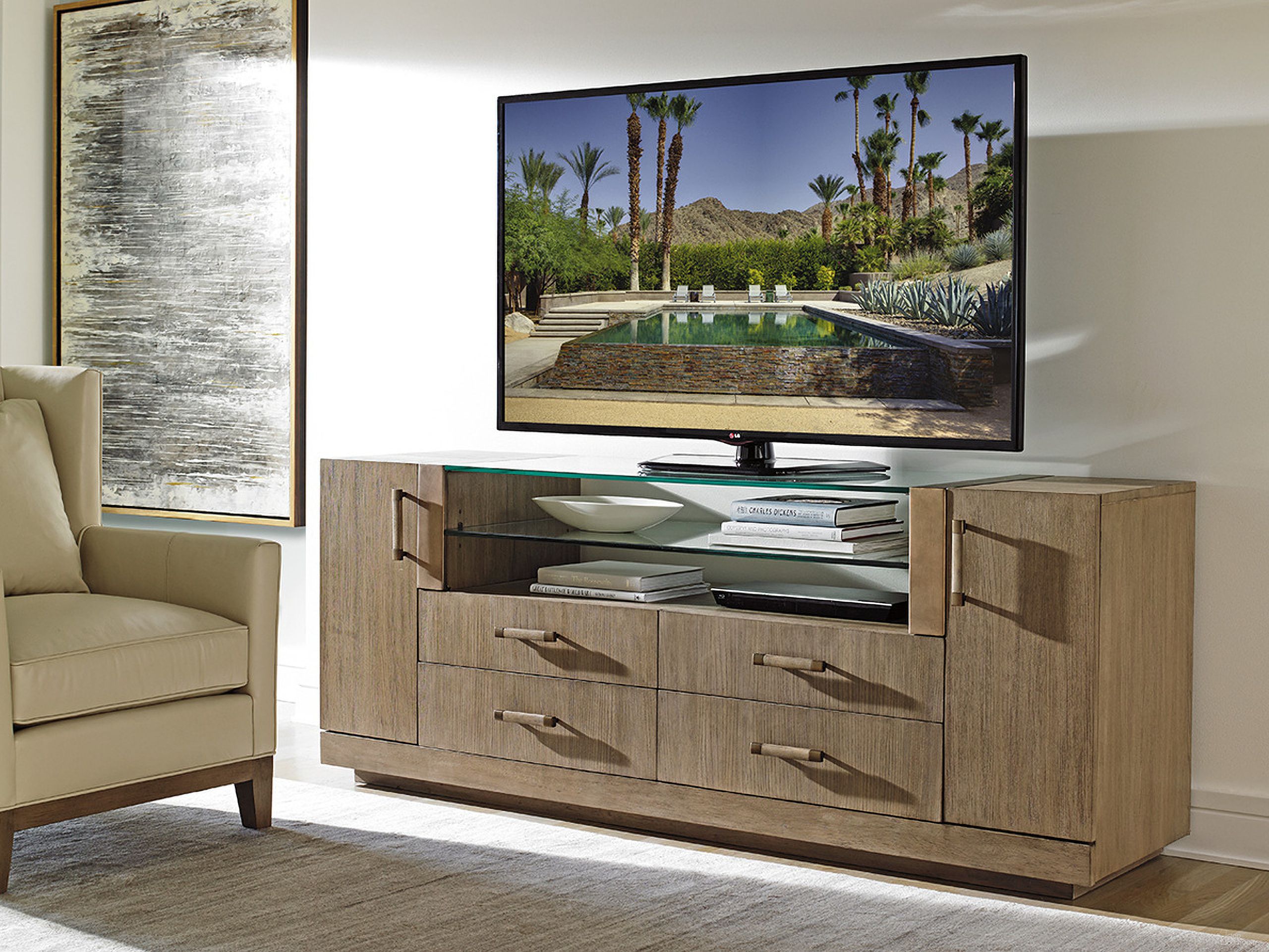 Lexington Home Brands Shadow Play Spotlight Media Console