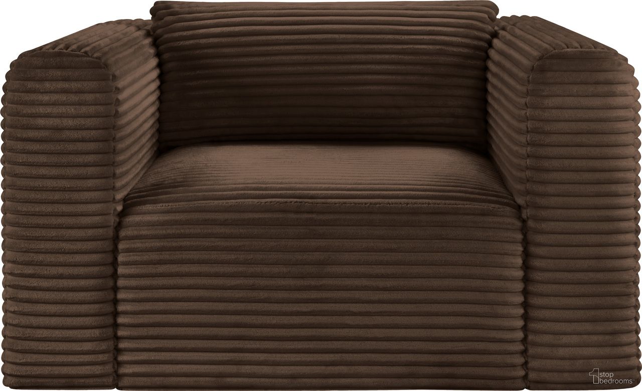 The appearance of Shaggy Corduroy Performance Fabric Arm Chair In Brown designed by Meridian in the modern / contemporary interior design. This brown piece of furniture was selected by 1StopBedrooms from Shaggy Collection to add a touch of cosiness and style into your home. Sku: 641Brown-Chair. Material: Fabric.
