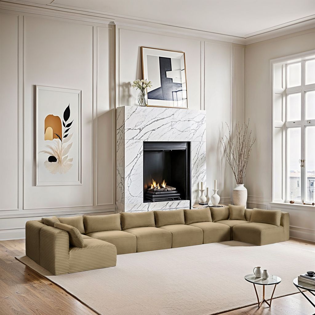 The appearance of Shaggy Corduroy Performance Fabric 8 Piece Modular Sectional In Camel designed by Meridian in the modern / contemporary interior design. This camel piece of furniture was selected by 1StopBedrooms from Shaggy Collection to add a touch of cosiness and style into your home. Sku: 641Camel-Armless;641Camel-Armless;641Camel-Armless;641Camel-Armless;641Camel-Armless;641Camel-Armless;641Camel-Corner;641Camel-Corner. Material: Fabric.