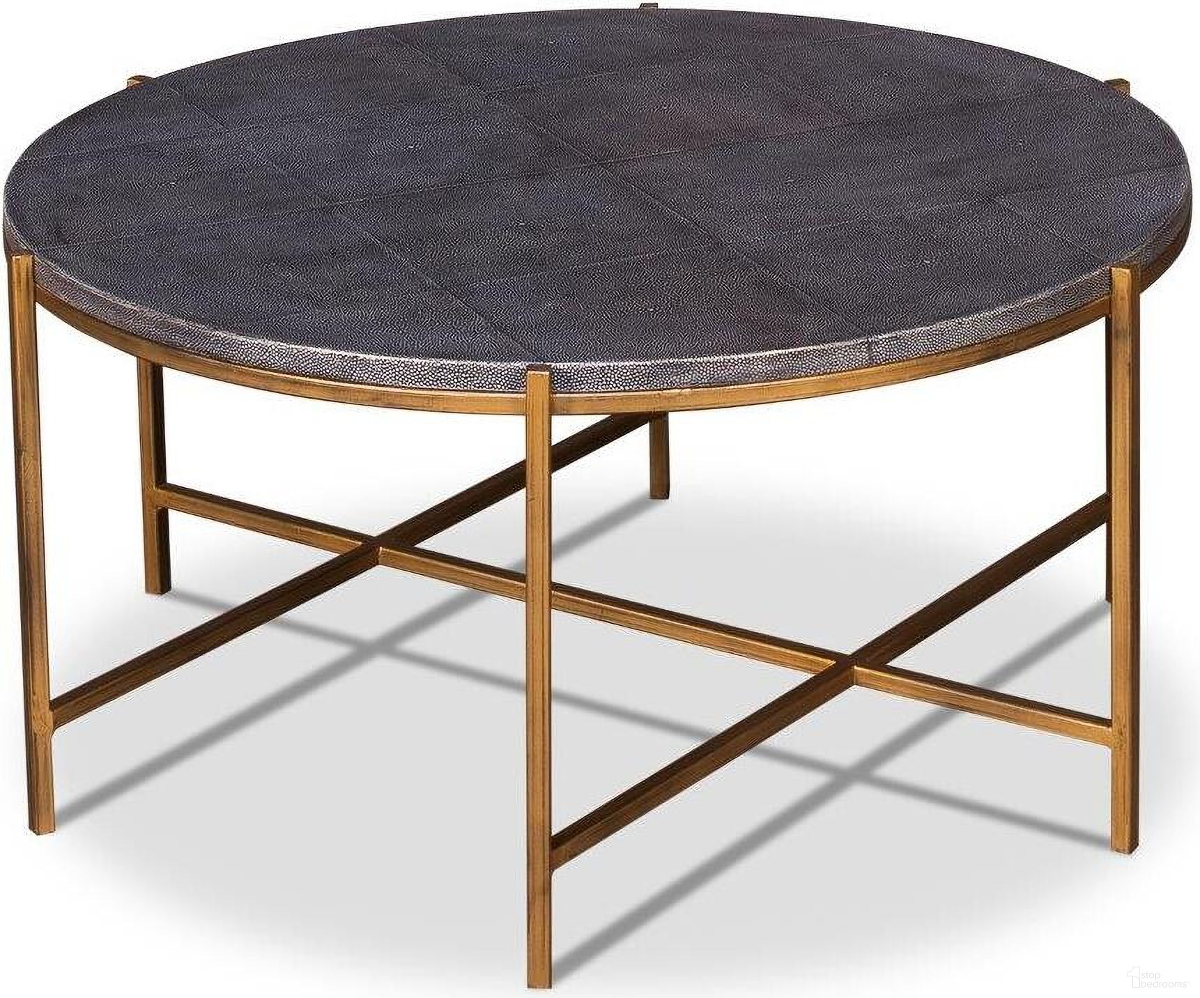 The appearance of Shagreen Black Cocktail Table designed by Sarreid in the modern / contemporary interior design. This black piece of furniture was selected by 1StopBedrooms from Shagreen Collection to add a touch of cosiness and style into your home. Sku: 52634. Material: Shagreen.