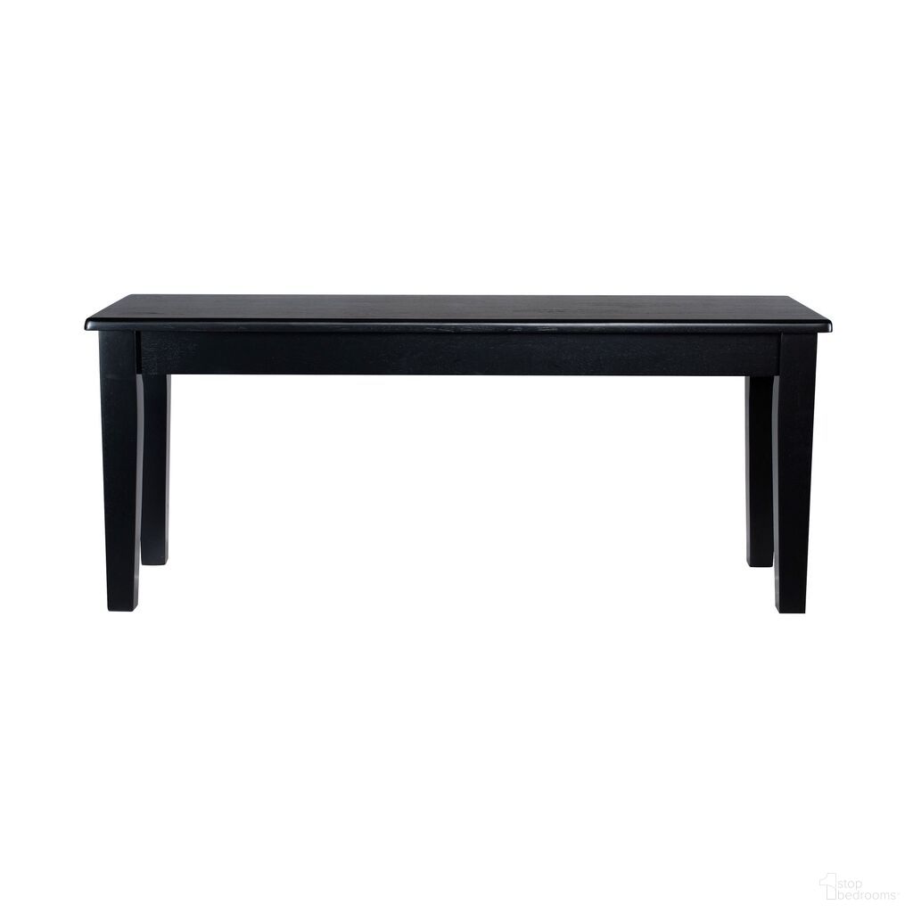 The appearance of Shaker Dining Bench In Black designed by Boraam Industries in the modern / contemporary interior design. This black piece of furniture was selected by 1StopBedrooms from Shaker Collection to add a touch of cosiness and style into your home. Sku: 36318. Material: Rubberwood.