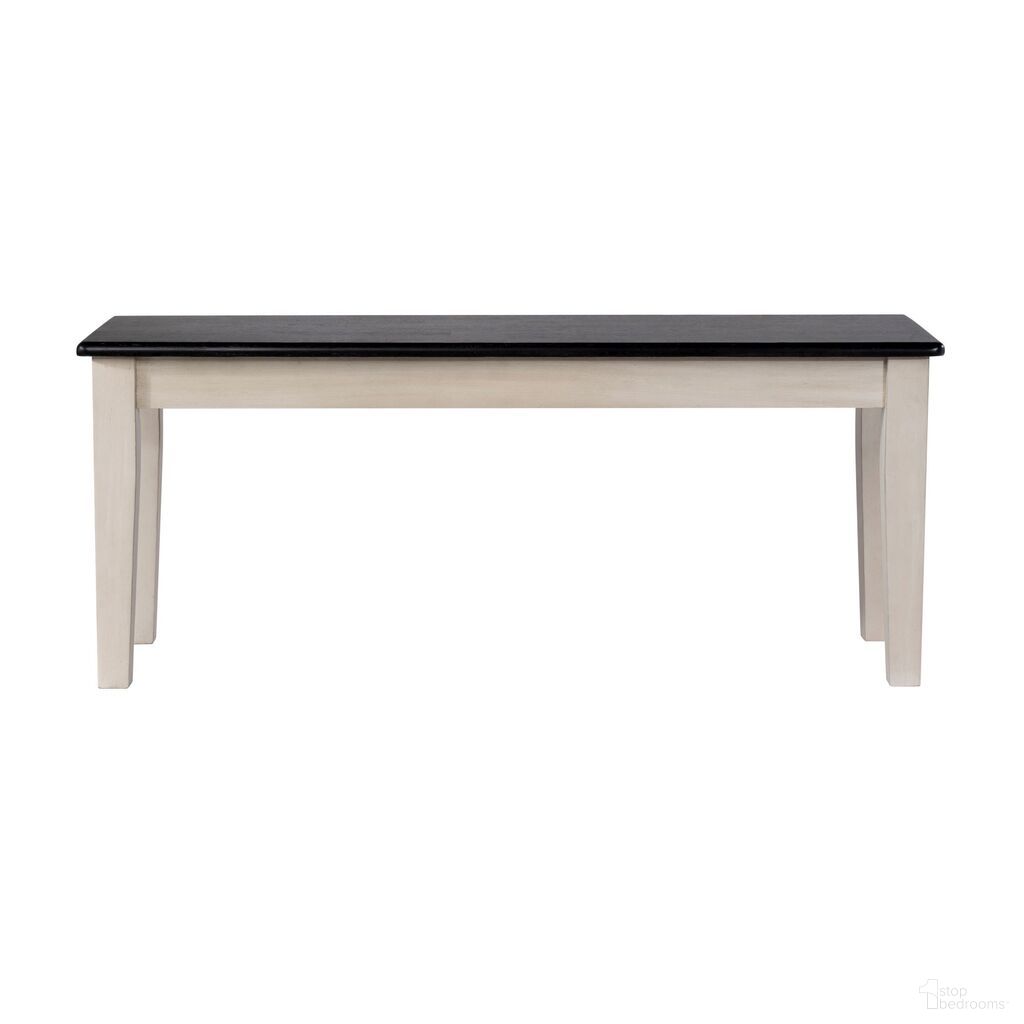Shaker Dining Bench In European Black Ash and Antique White