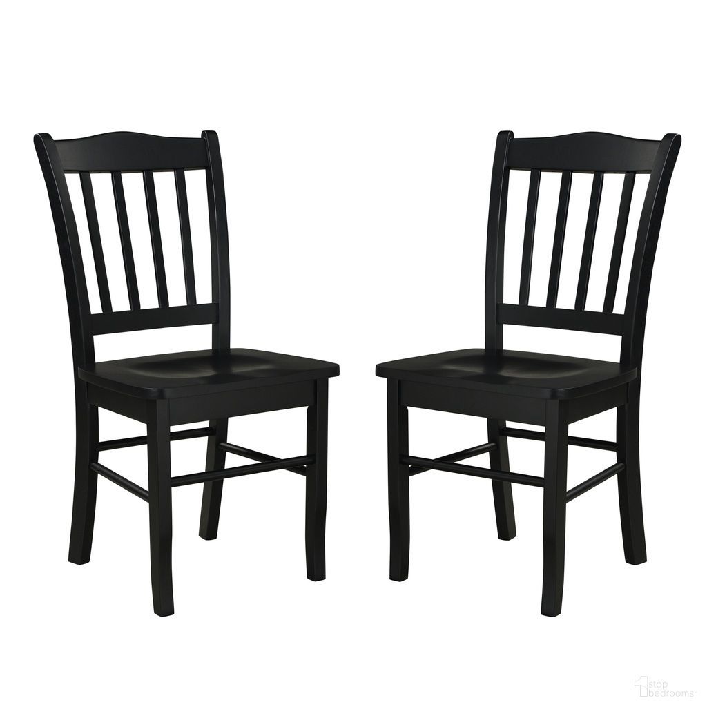 The appearance of Shaker Dining Chairs Set of 2 In Black designed by Boraam Industries in the modern / contemporary interior design. This black piece of furniture was selected by 1StopBedrooms from Shaker Collection to add a touch of cosiness and style into your home. Sku: 30236. Material: Rubberwood. Chair Type: Side Chair.