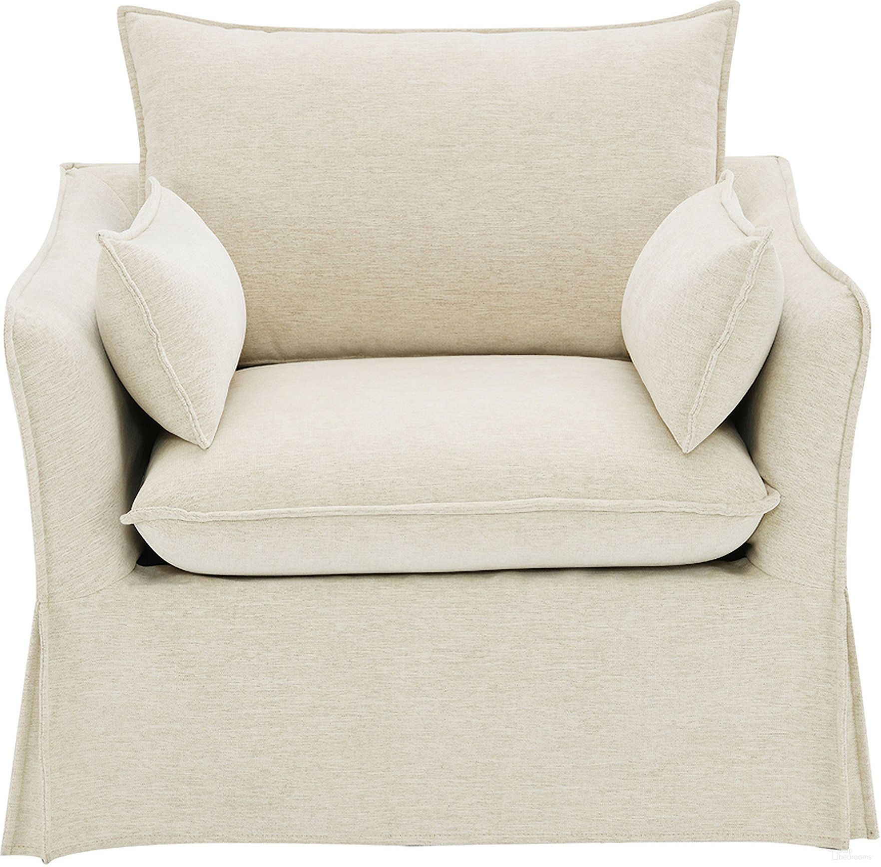 The appearance of Shane Chair with 2 Pillows In Beige Linen designed by ACME in the modern / contemporary interior design. This beige linen piece of furniture  was selected by 1StopBedrooms from Shane Collection to add a touch of cosiness and style into your home. Sku: LV02912. Material: Wood.