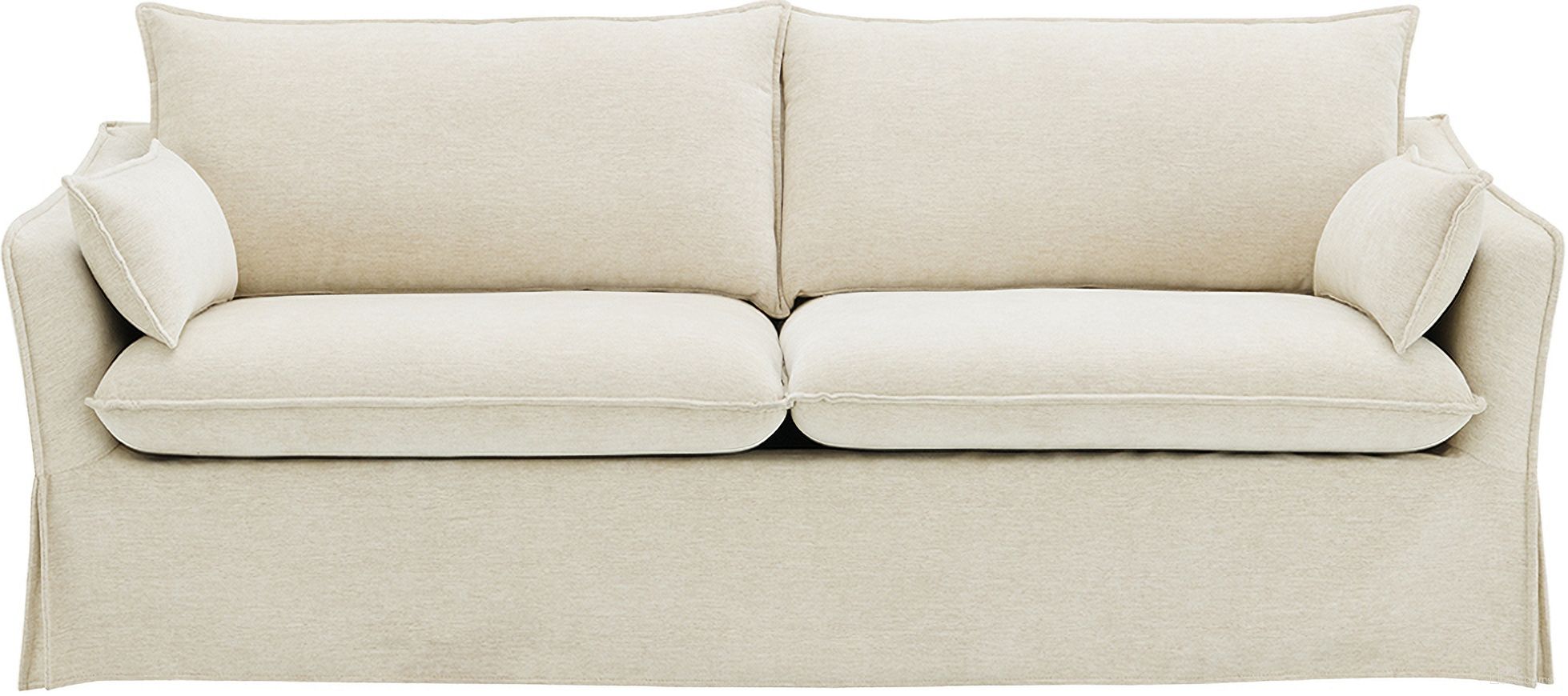 The appearance of Shane Sofa with 2 Pillows In Beige Linen designed by ACME in the modern / contemporary interior design. This beige linen piece of furniture  was selected by 1StopBedrooms from Shane Collection to add a touch of cosiness and style into your home. Sku: LV02910. Material: Wood.