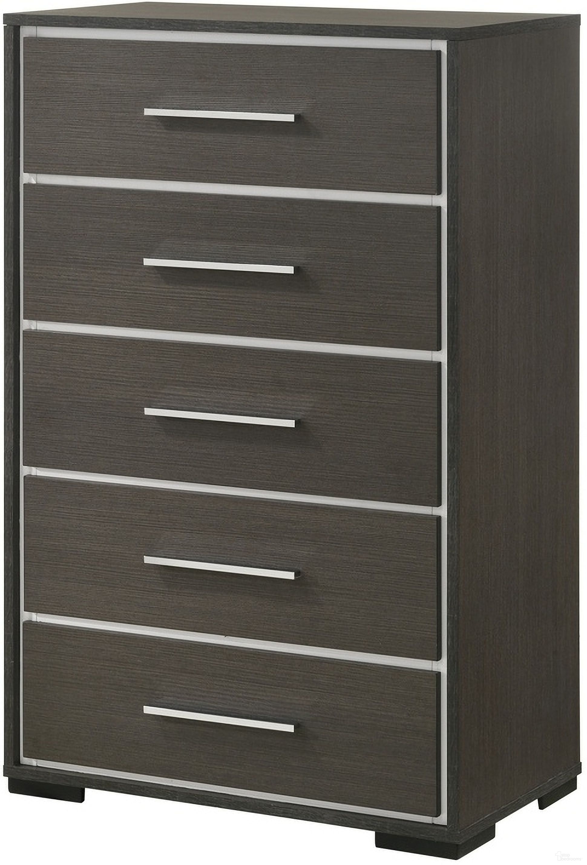 The appearance of Sharpe Chest In Brown designed by Crown Mark in the modern / contemporary interior design. This brown piece of furniture  was selected by 1StopBedrooms from Sharpe Collection to add a touch of cosiness and style into your home. Sku: B4100-4. Material: Wood.