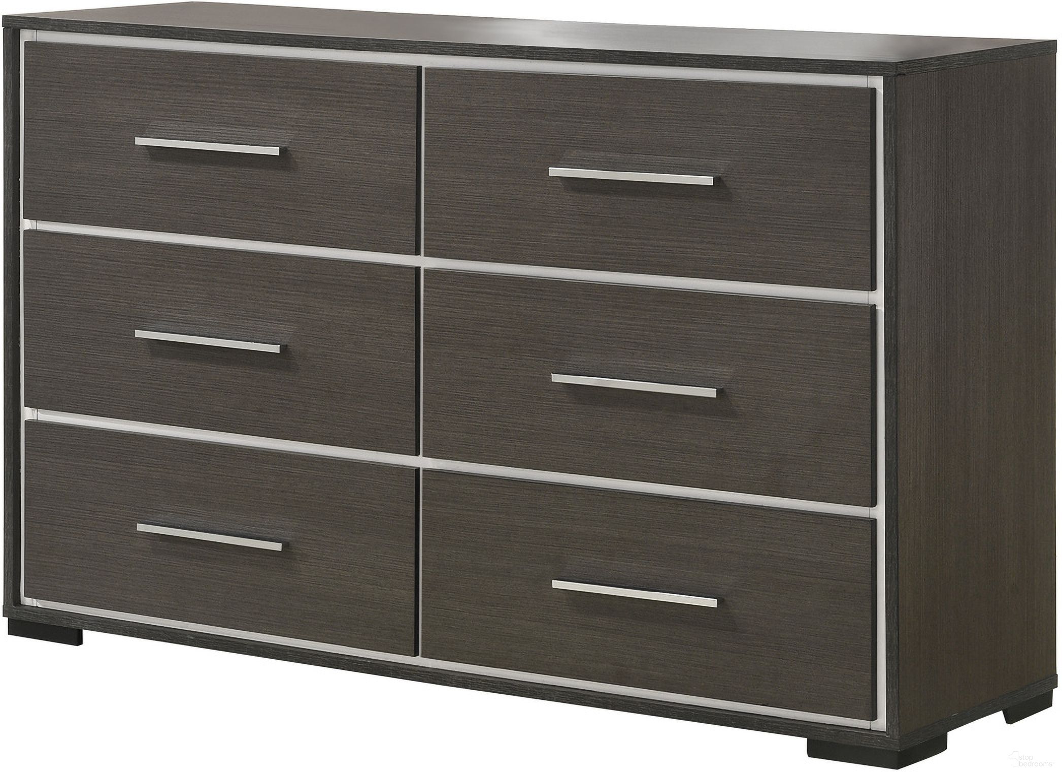 The appearance of Sharpe Dresser In Brown designed by Crown Mark in the modern / contemporary interior design. This brown piece of furniture  was selected by 1StopBedrooms from Sharpe Collection to add a touch of cosiness and style into your home. Sku: B4100-1. Material: Wood.
