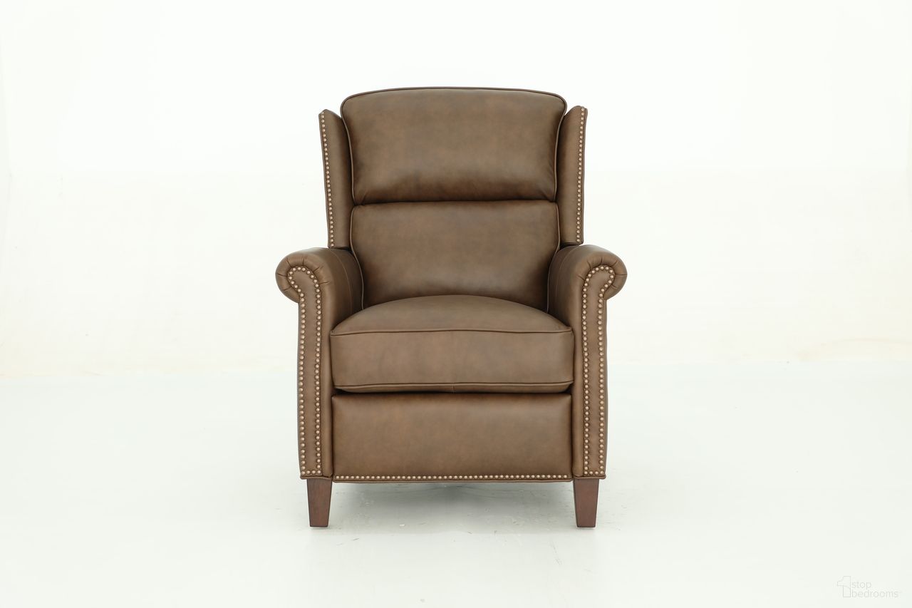 The appearance of Shasta Push Thru The Arms Recliner In Walnut designed by BarcaLounger in the traditional interior design. This walnut piece of furniture was selected by 1StopBedrooms from Shasta Collection to add a touch of cosiness and style into your home. Sku: 71543531087. Material: Leather.